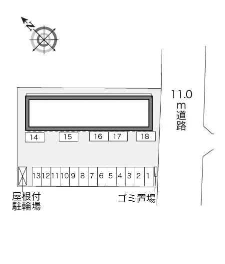 ★手数料０円★都城市広原町　月極駐車場（LP）